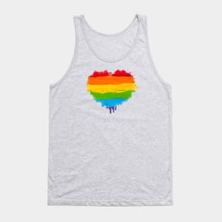 Rainbow Heart Tank Top